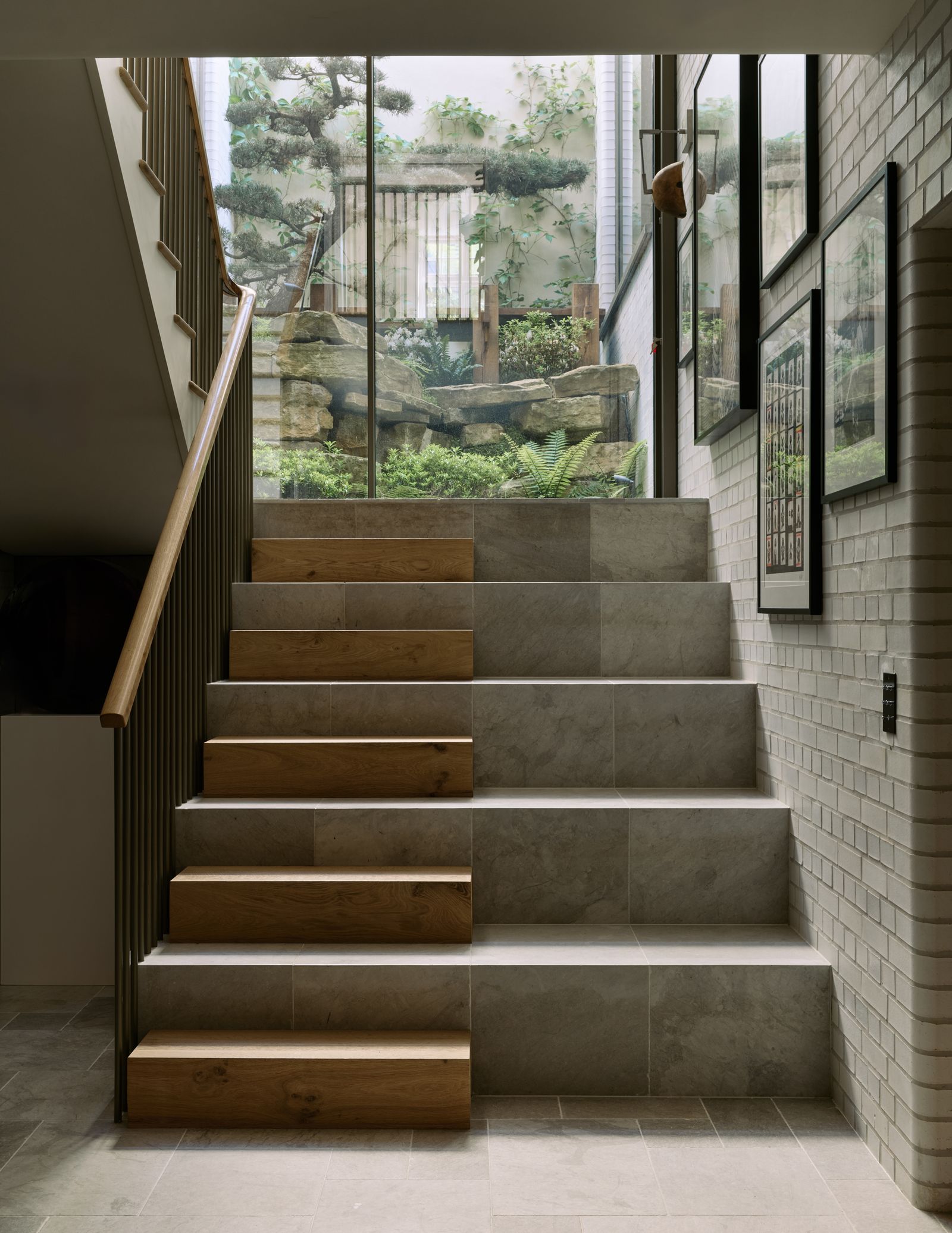 Image may contain Architecture Building House Housing Staircase Indoors Interior Design Wood Art and Painting