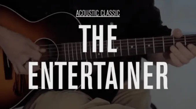 Learn to play Scott Joplin's The Entertainer on guitar
