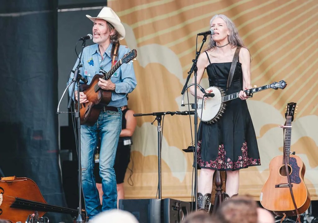 David Rawlings and Gillian Welch onstage. Photo by Emilio Herce