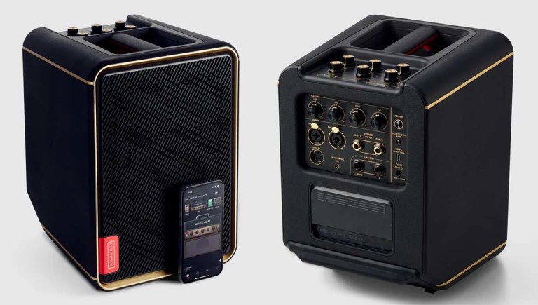 Positive Grid Spark Edge amplifier, front and back views